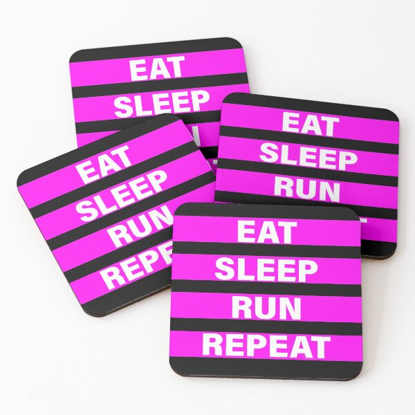 Item preview, EAT, SLEEP, RUN AND REPEAT designed and sold by the Zarock Shop.
