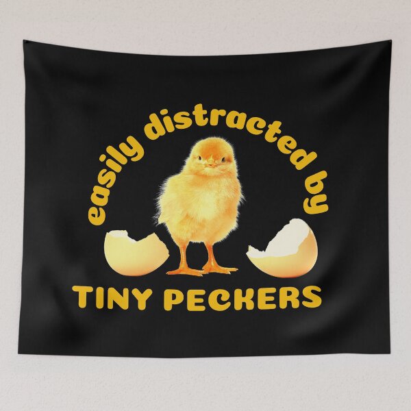 Item preview, Just A Girl Who Loves Tiny Peckers Easily Distracted By Tiny Peckers Chick Magnet, Chicken Lover Chick Hatching Funny Cute  designed and sold by CBCreations73.