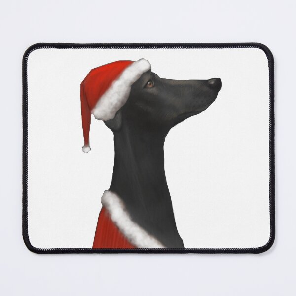 Item preview, Christmas Black Greyhound designed and sold by Jack Heavenor.