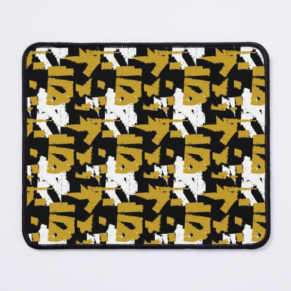Item preview, Black White and Gold Abstract Pattern Design designed and sold by NancyMerkle.