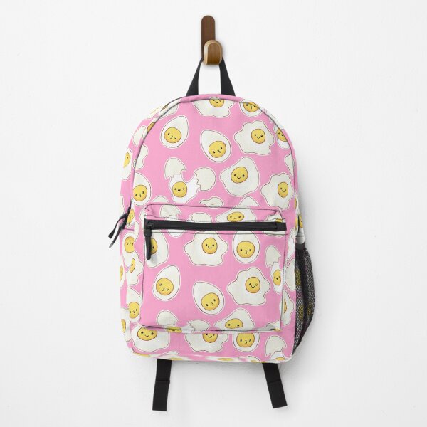 Item preview, Happy Kawaii Eggs on Pink designed and sold by Cass Noel Studio.