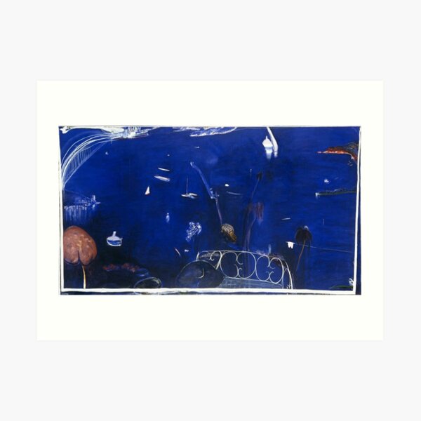 Brett Whiteley - Balcony 2 (1975), oil on canvas. High quality reproduction of the original iconic painting by the great Australian artist. Art Print