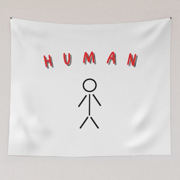 Item preview, Human Awesome Simple Design Stick Figure designed and sold by simpleDesignerr.