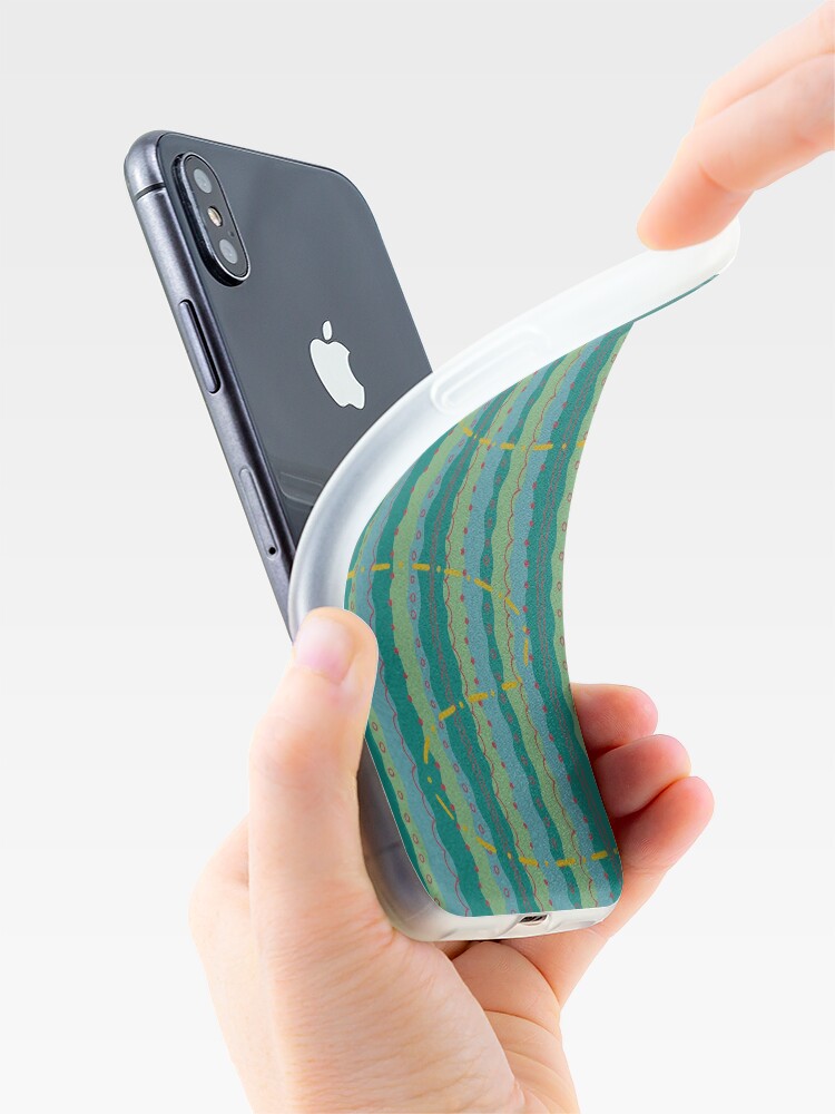 Alternate view of Bohemian Dots and Lines iPhone Case