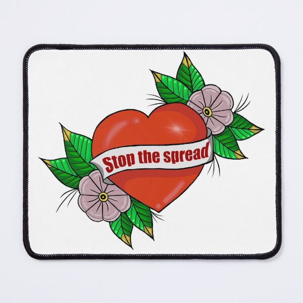 Item preview, Stop the spread trad tattoo designed and sold by dquirke.