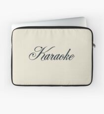 Vintage Karaoke (black) Laptop Sleeve