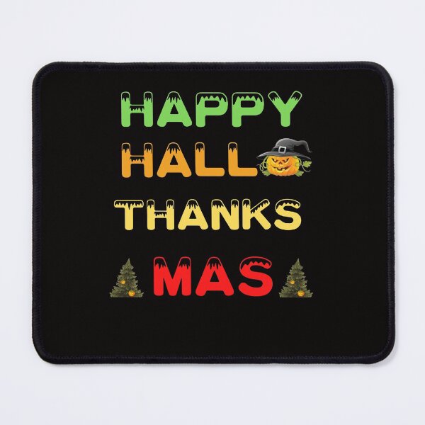 Item preview, Happy Hallo Thanks Mas T-Shirt, thanksgiving Halloween and chrismas T-Shirt designed and sold by Unique styl DeSigNe.