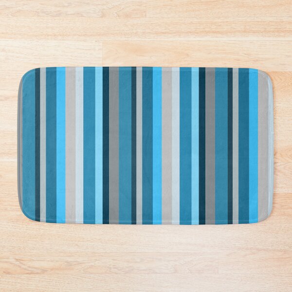 Item preview, Blue Tan Gray Navy Vertical Stripes Pattern designed and sold by WandererSpirit.