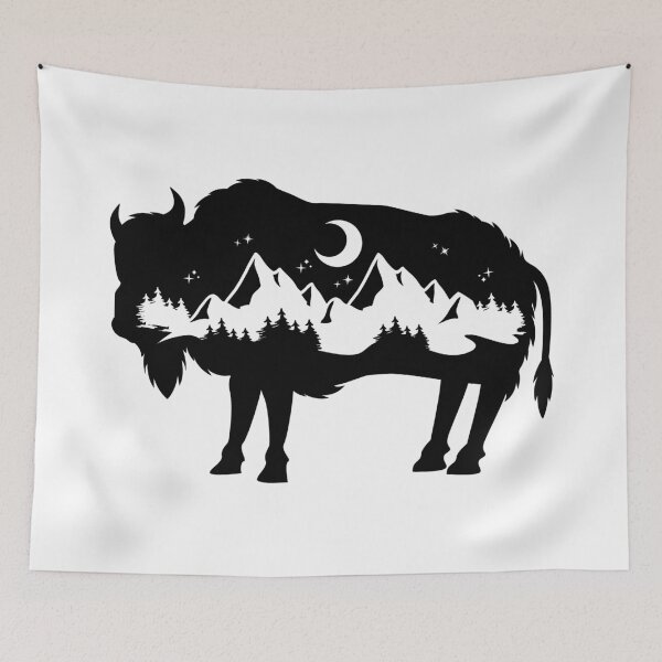 Item preview, Bison | Mountains  | Camping | Hiking | Outdoors | Rock Climbing  designed and sold by Ravenvine.