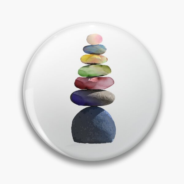 Item preview, Cairn Stone Tower Pink on Top designed and sold by Jennifer Geiger Art.