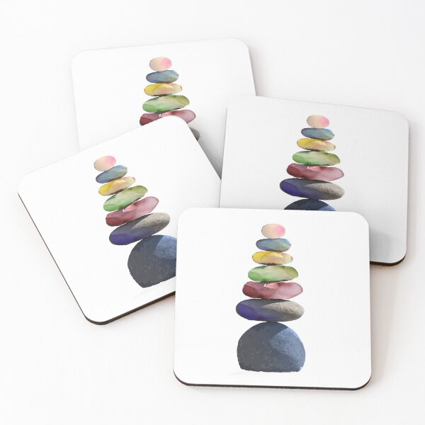 Item preview, Cairn Stone Tower Pink on Top designed and sold by Jennifer Geiger Art.
