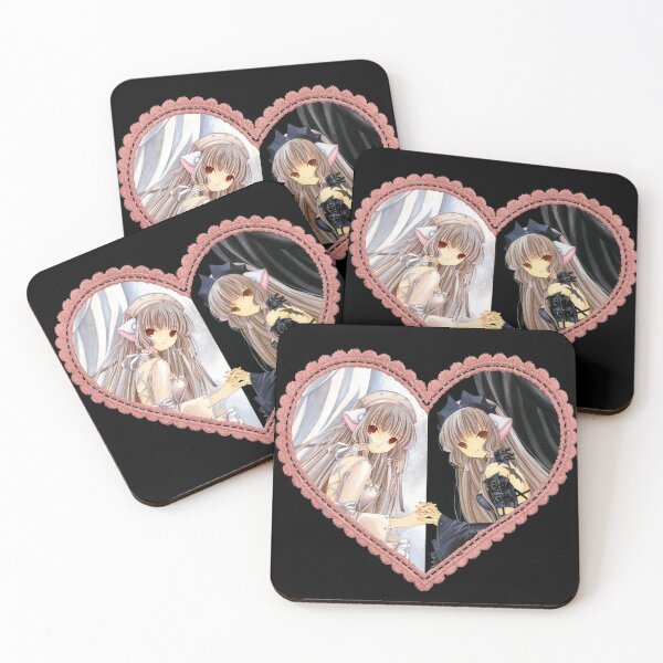 Item preview, Chobits Anime Chii and Freya Lace Trim Heart designed and sold by mnkna.