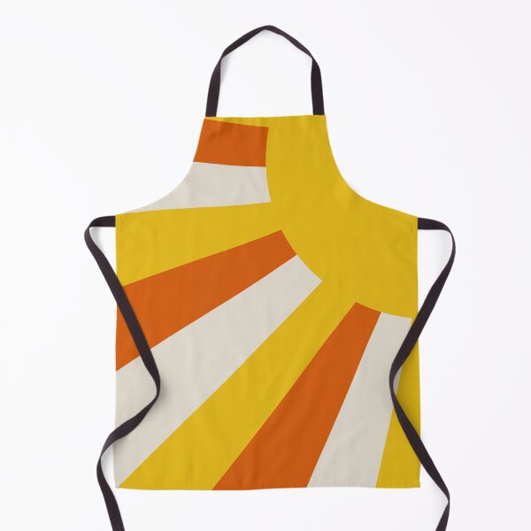 Item preview, Retro Sun Rays in 70s Orange Mustard Yellow Cream designed and sold by kierkegaard.