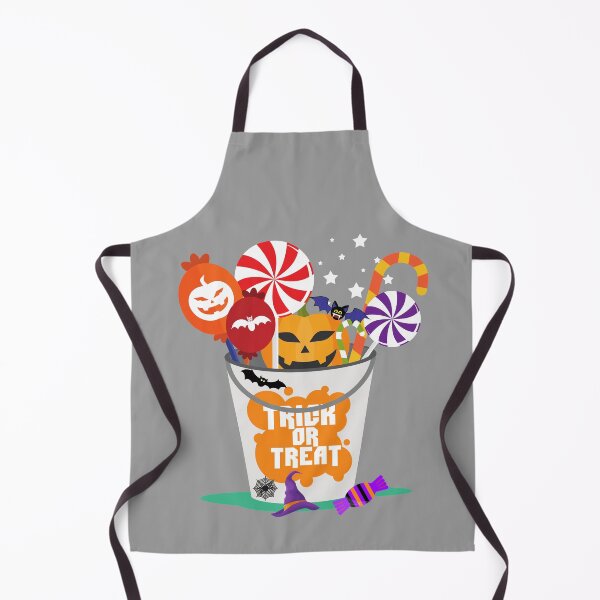 Item preview, Trick or Treat Funny Spooky Orange Halloween Candy Bucket. Halloween Pattern Print designed and sold by silviaol.