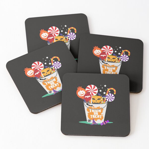 Item preview, Trick or Treat Funny Spooky Orange Halloween Candy Bucket. Halloween Pattern Print designed and sold by silviaol.