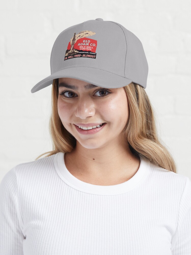 Alternate view of Oil Well Firefighter Retro Logo - Small to Medium Cap
