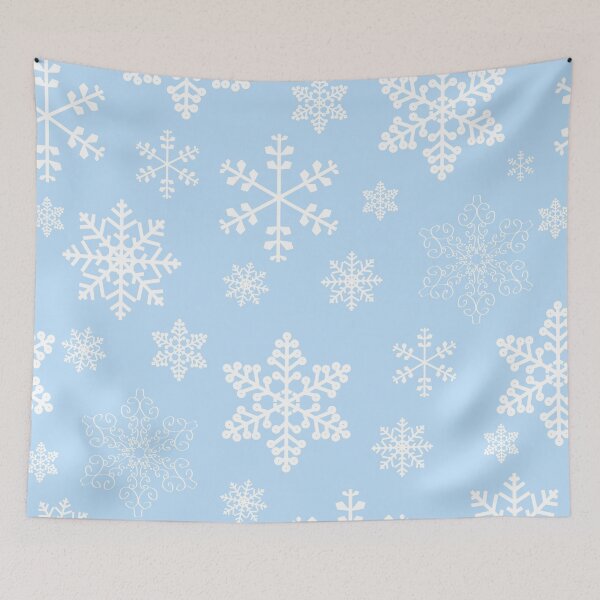 Item preview, blue christmas snowflakes icy  designed and sold by Gossip Rag.
