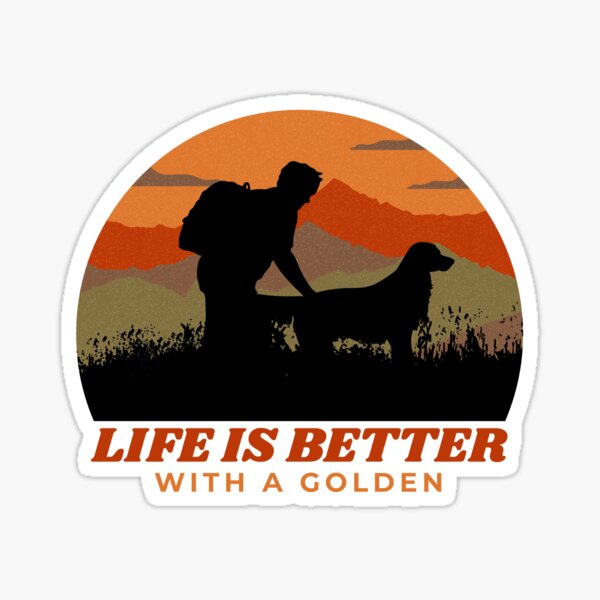 Item preview, Das Leben ist schöner mit einem Golden Retriever-Vater designed and sold by Guarddogdrive.
