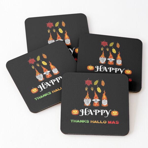 Item preview, Happy Hallo Thanks Mas T-Shirt, thanksgiving Halloween and chrismas T-Shirt designed and sold by Unique styl  DeSigNe.