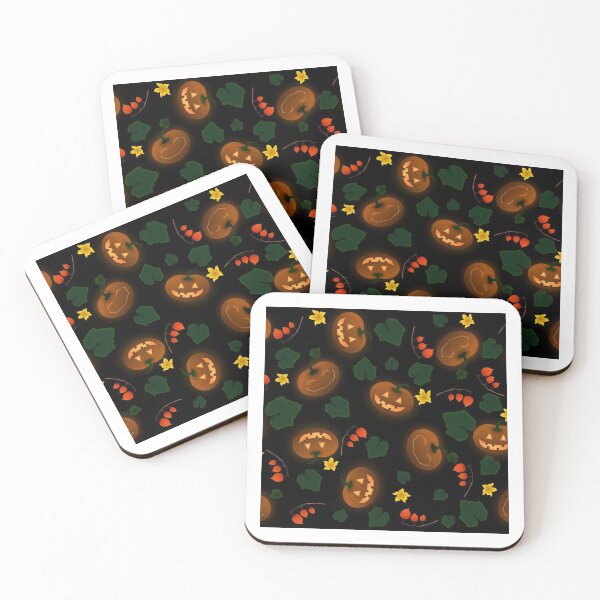 Item preview, Abstract Funny Scary Orange Pumpkins Halloween Pattern designed and sold by silviaol.
