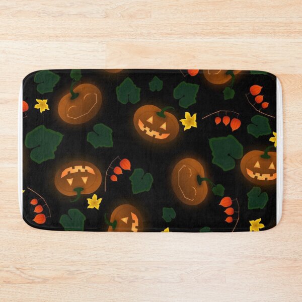 Item preview, Abstract Funny Scary Orange Pumpkins Halloween Pattern designed and sold by silviaol.