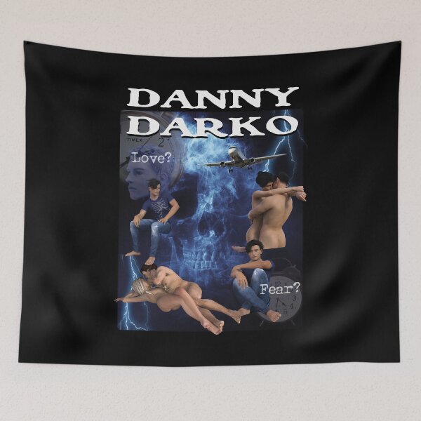 Item preview, Danny Darko Parody Off Brand Boot Knock Off Meme Funny Shirt Poster Sticker designed and sold by blueversion.