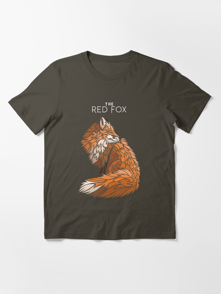 Thumbnail 2 of 7, Essential T-Shirt, THE RED FOX (dark) designed and sold by martinisnowfox.