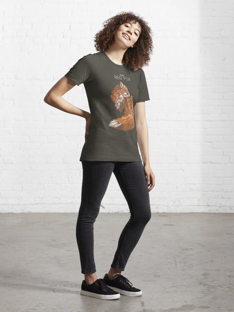Alternate view of THE RED FOX (dark) Essential T-Shirt