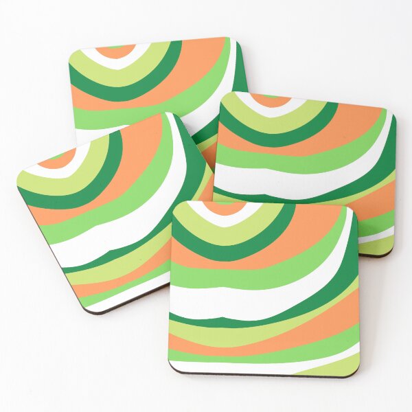 Item preview, Orange and Green Stripes designed and sold by Pearl-Island.