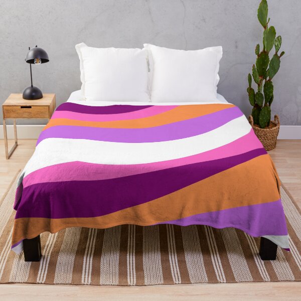 Item preview, Pink And Purple And White Color Stripes designed and sold by Pearl-Island.