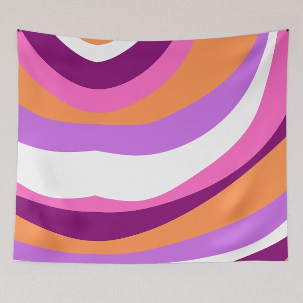 Item preview, Pink And Purple And White Color Stripes designed and sold by Pearl-Island.