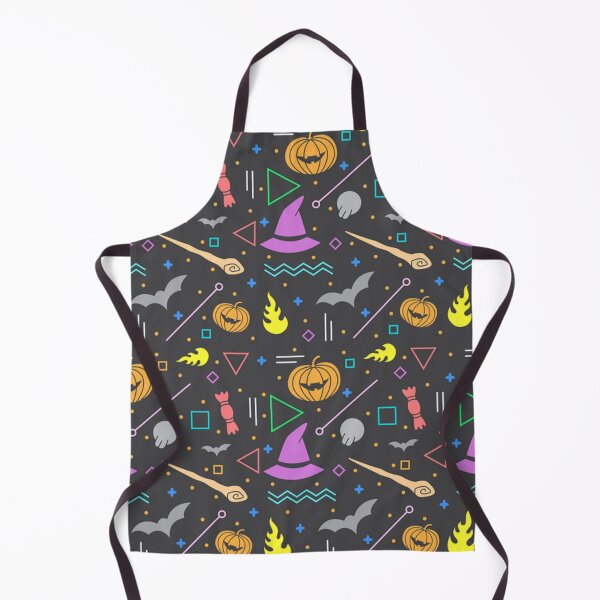 Item preview, Abstract Funny Scary Orange Pumpkins, Candy, Witch Hats, Bats Halloween Pattern Print designed and sold by silviaol.