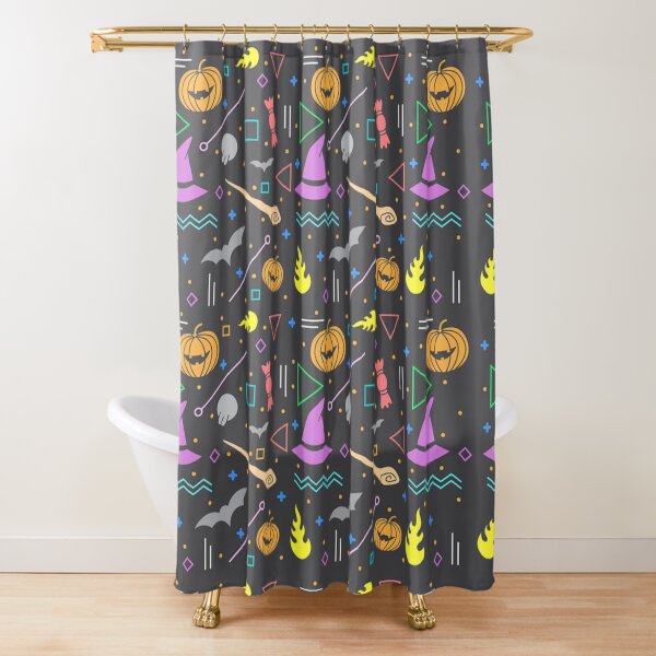 Item preview, Abstract Funny Scary Orange Pumpkins, Candy, Witch Hats, Bats Halloween Pattern Print designed and sold by silviaol.