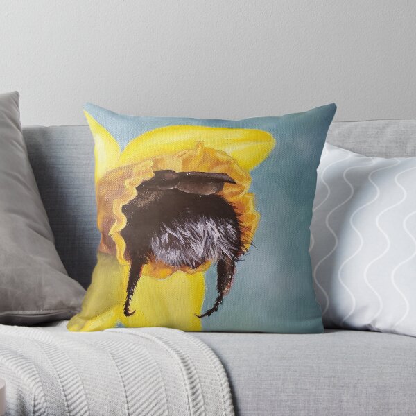 In A Daffodil Throw Pillow