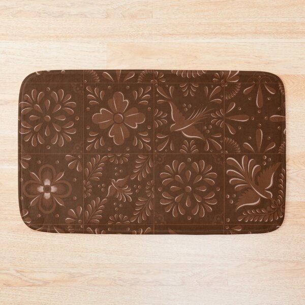 Item preview, Mexican Brown Talavera Tile Pattern by Akbaly designed and sold by Akbaly.