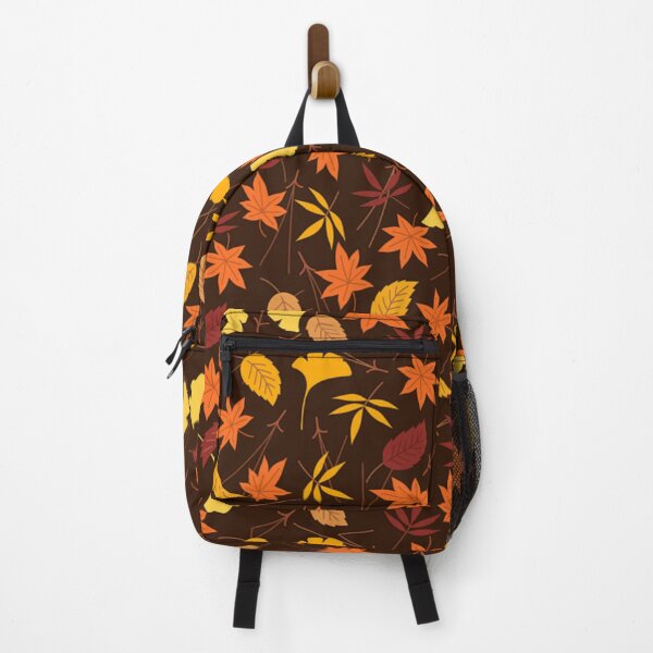 Item preview, Vibrant Fall Autumn Pattern- Bright Orange, Yellow Leaves, Fall Botanical Leaves Print designed and sold by silviaol.