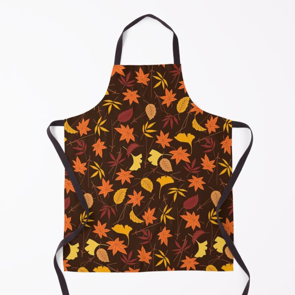 Item preview, Vibrant Fall Autumn Pattern- Bright Orange, Yellow Leaves, Fall Botanical Leaves Print designed and sold by silviaol.