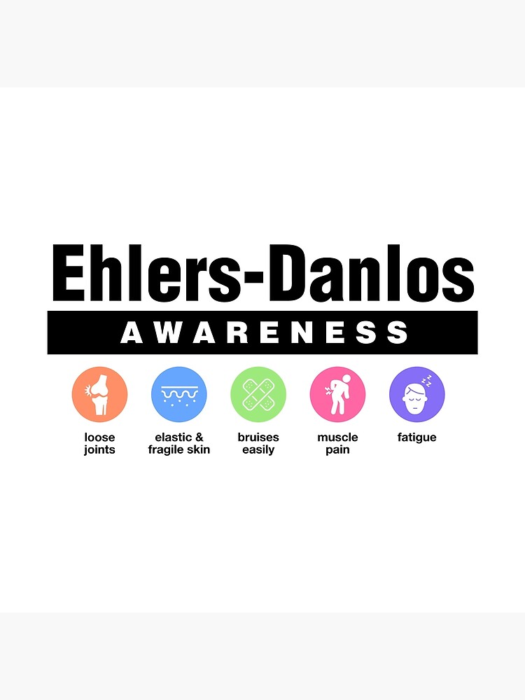 Ehlers Danlos Syndrome EDS Warrior Unbreakable Awareness Art Board Print  for Sale by ZNOVANNA