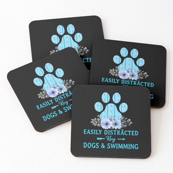 Item preview, EASILY DISTRACTED BY DOGS AND SWIMMING designed and sold by Landesign.
