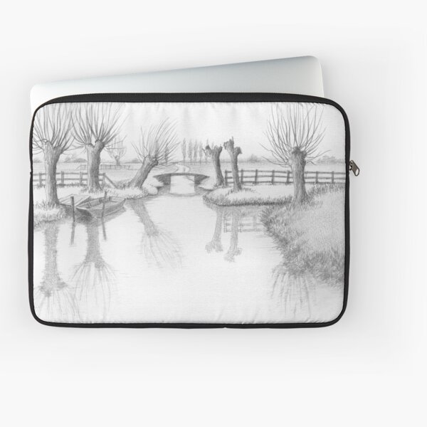 REAL DUTCH - PENCIL DRAWING Laptop Sleeve