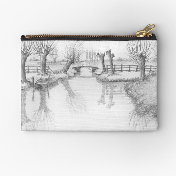 REAL DUTCH - PENCIL DRAWING Zipper Pouch