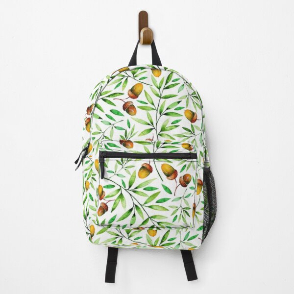 Item preview, Green Leaves and Acorns Forest Botanical Pattern - Nature Pattern Prit designed and sold by silviaol.