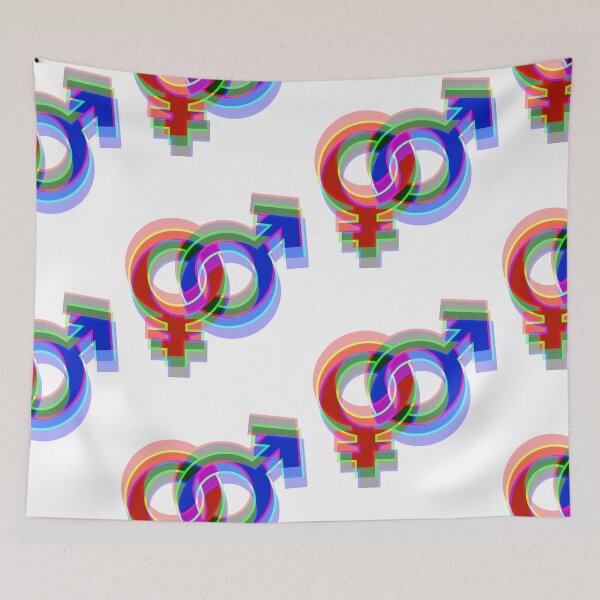 Item preview, Gender symbols in flux designed and sold by IBD-HOUS.