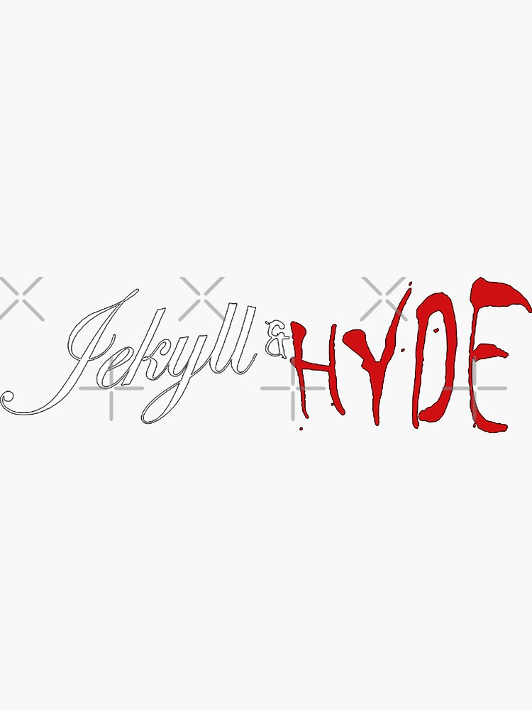 Jekyll And Hyde Musical Logo Sticker By Leyzel Redbubble