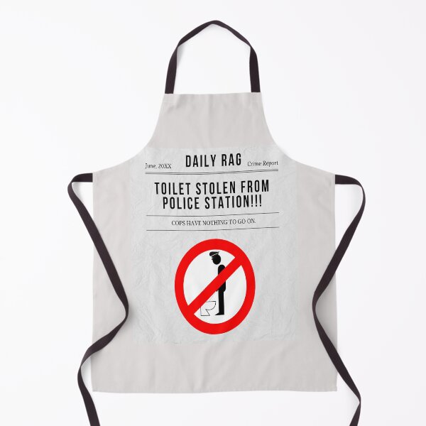 Item preview, Toilet Stolen From Police Station- Toilet Pun designed and sold by goodguy53.