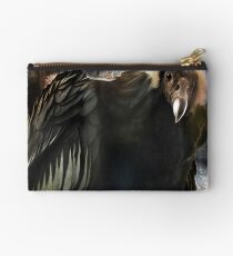 Andean Condor Portrait. I think she's beautiful but to her I am just another piece of meat. Studio Pouch