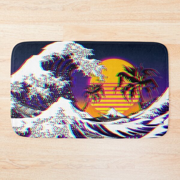Item preview, Great Wave off Kanagawa Vaporwave Aesthetic designed and sold by ind3finite.