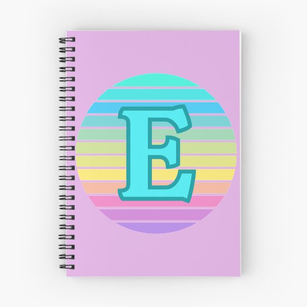 Artikelvorschau, Initial E. Buchstabe E. Monogramm E. Bunter Streifen. E-Name. entworfen und verkauft von ABInspired.