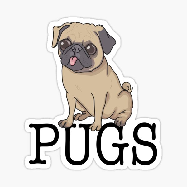 Cartoon Pug Stickers Redbubble Are you searching for pugs png images or vector? redbubble