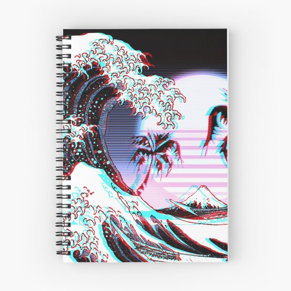 Item preview, Great Wave off Kanagawa Vaporwave Aesthetic designed and sold by ind3finite.